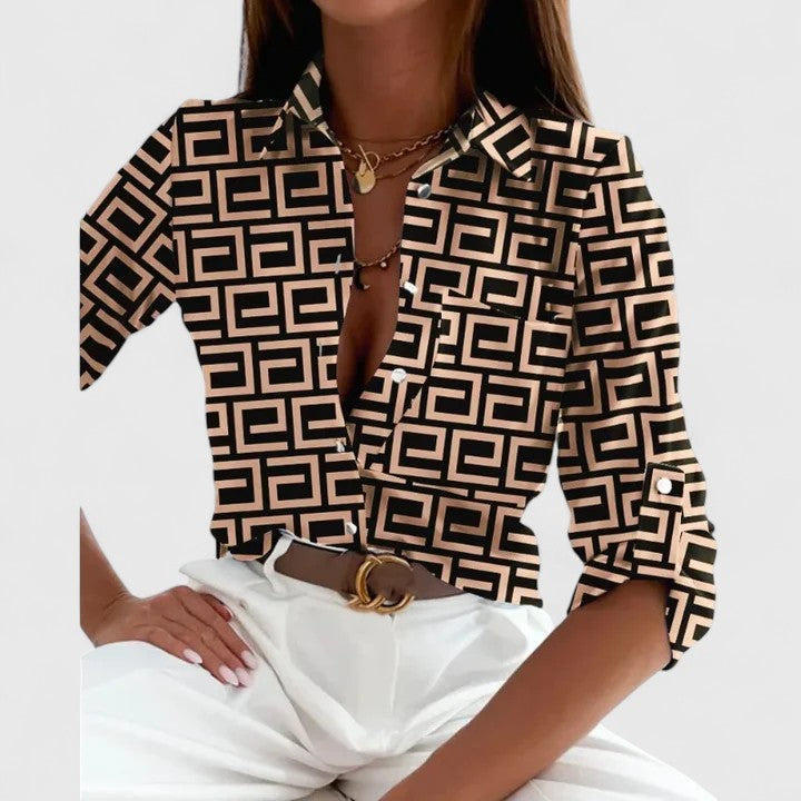 Juliana™ - Elegant Long Sleeve Blouse