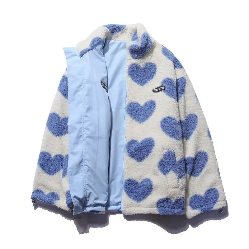 Evaleigh | Reversible Heart-Print Comfort Jacket