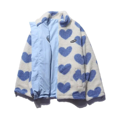 Evaleigh | Reversible Heart-Print Comfort Jacket