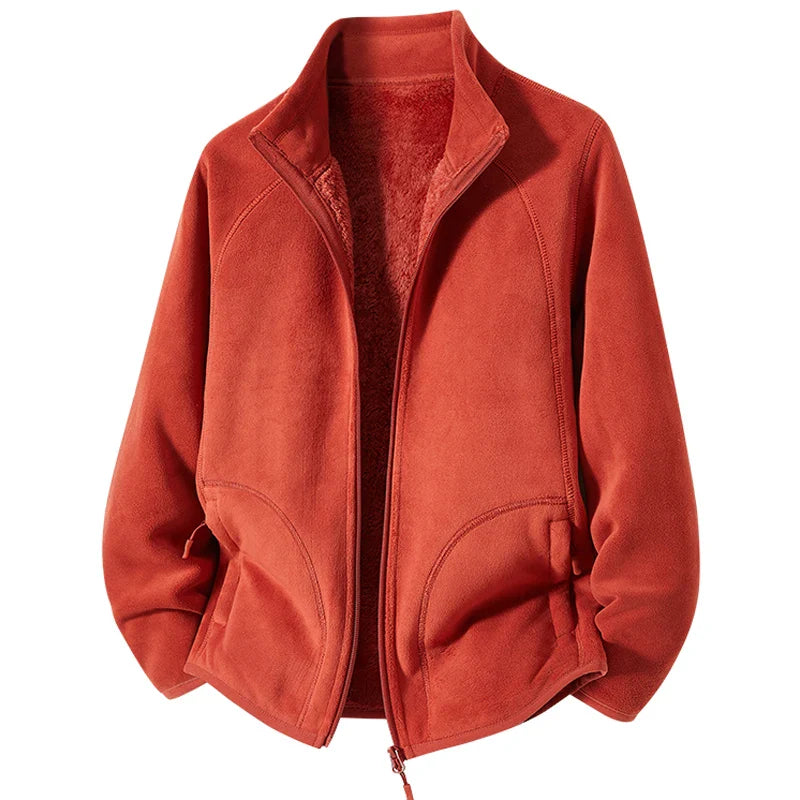 Faustina | Polar Fleece Stand Collar Jacket