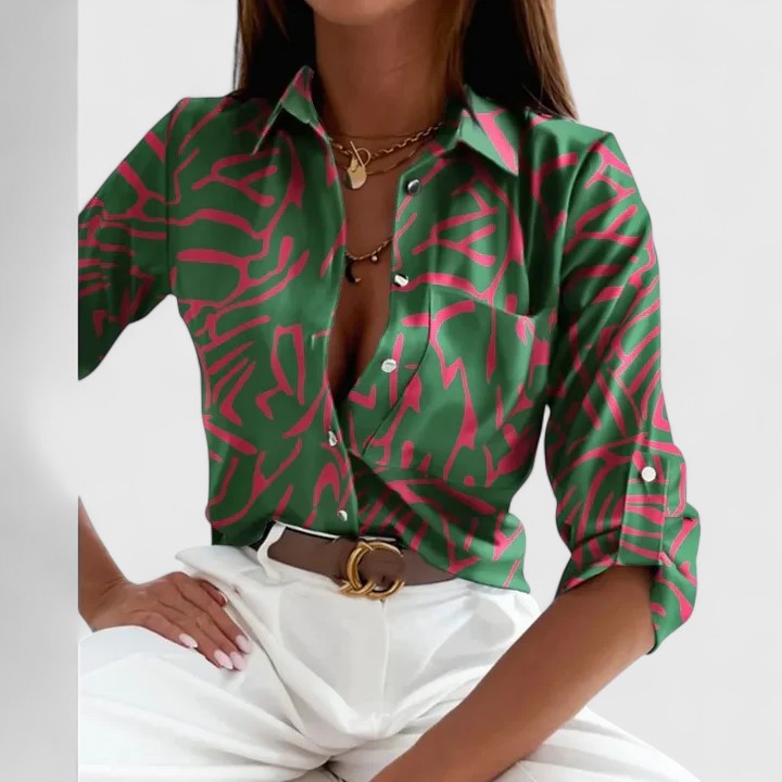 Juliana™ - Elegant Long Sleeve Blouse
