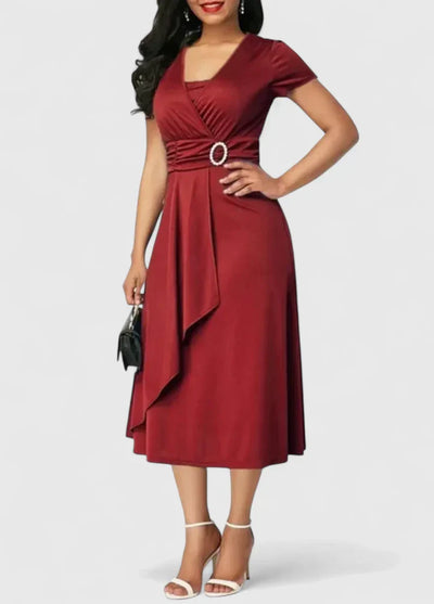 Ruby™ - Elegant Midi Dress