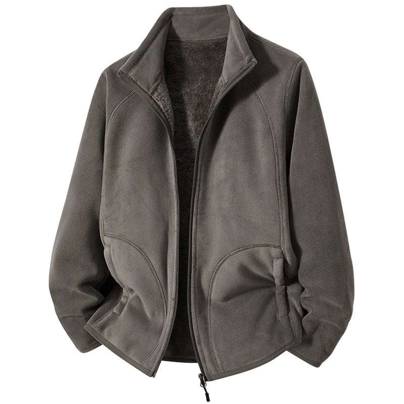 Faustina | Polar Fleece Stand Collar Jacket