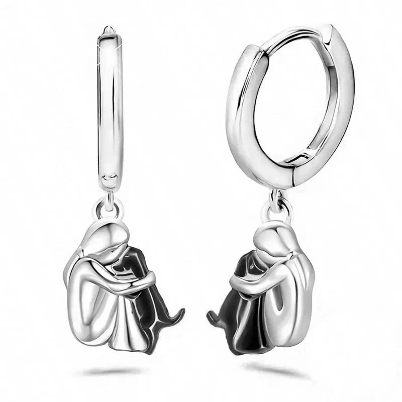 Ivalene | Earrings with Dog Icon (Round Closure)
