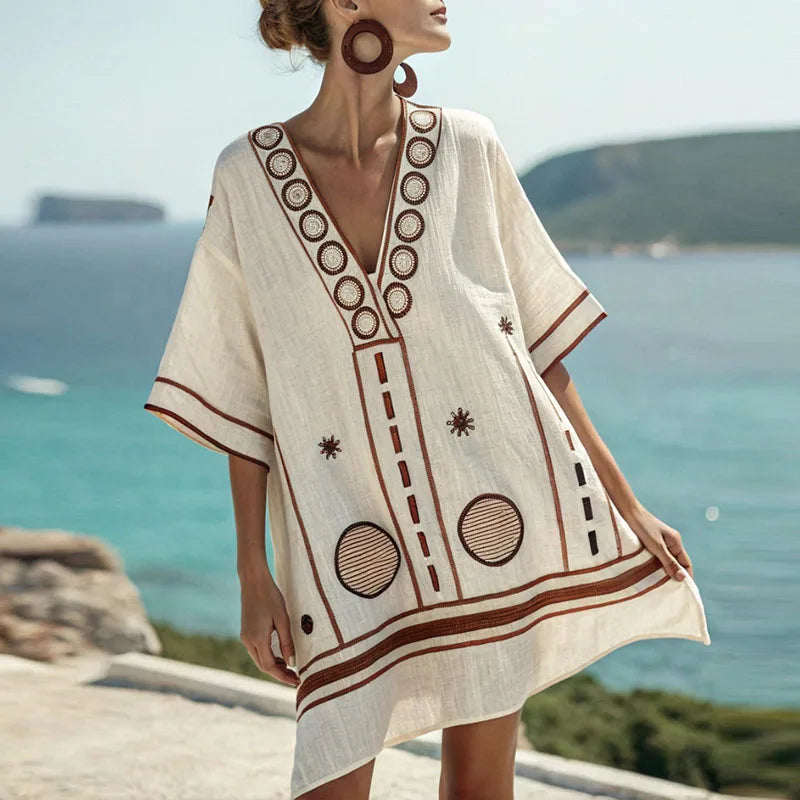 Israela | Elegant and Comfortable Beach Dress for Warm Days