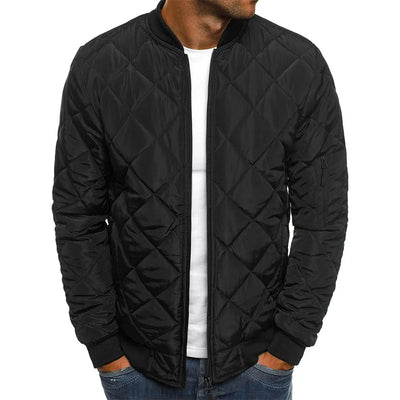 Evan | Cotton Jacket with Diamond Pattern