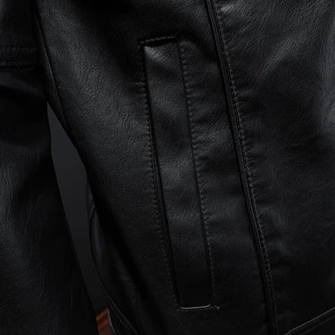 Declan | Premium Leather Jacket in Moto Style