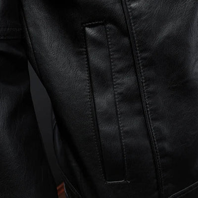 Declan | Premium Leather Jacket in Moto Style