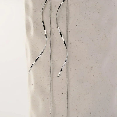Arima | Long Earrings with Wavy Design