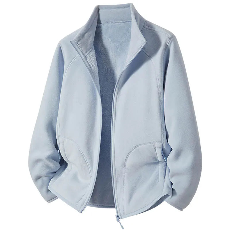 Faustina | Polar Fleece Stand Collar Jacket