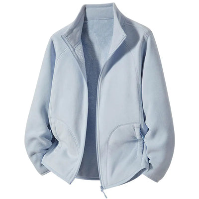 Faustina | Polar Fleece Stand Collar Jacket
