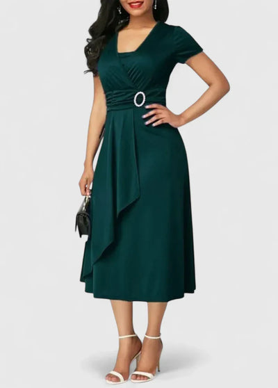 Ruby™ - Elegant Midi Dress