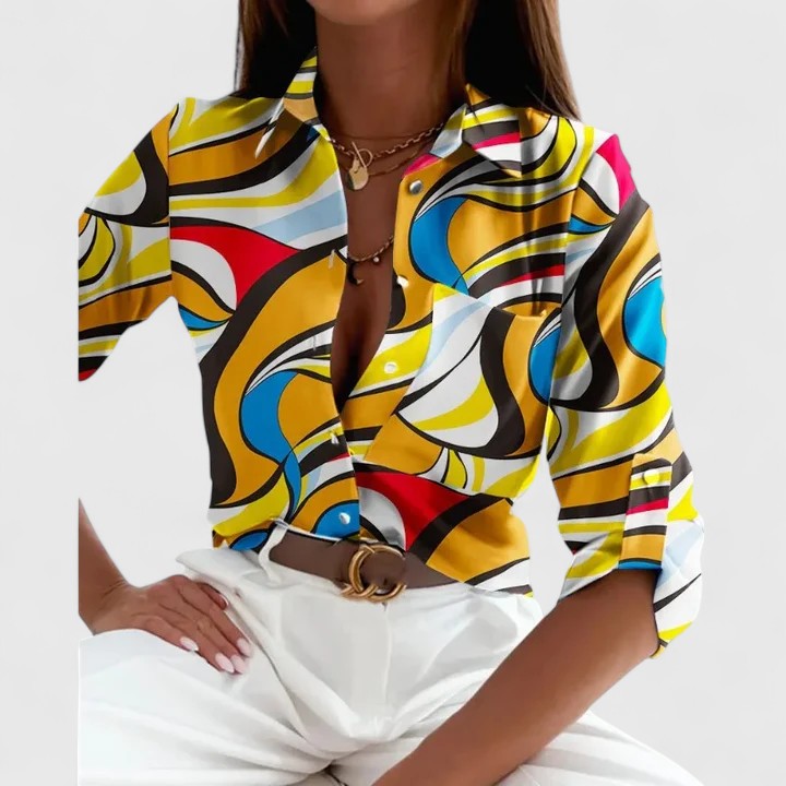 Juliana™ - Elegant Long Sleeve Blouse