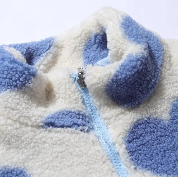 Evaleigh | Reversible Heart-Print Comfort Jacket