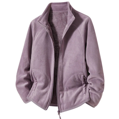 Faustina | Polar Fleece Stand Collar Jacket