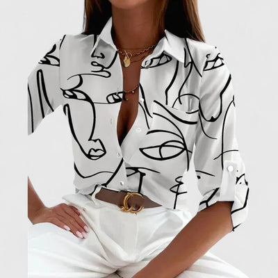 Juliana™ - Elegant Long Sleeve Blouse