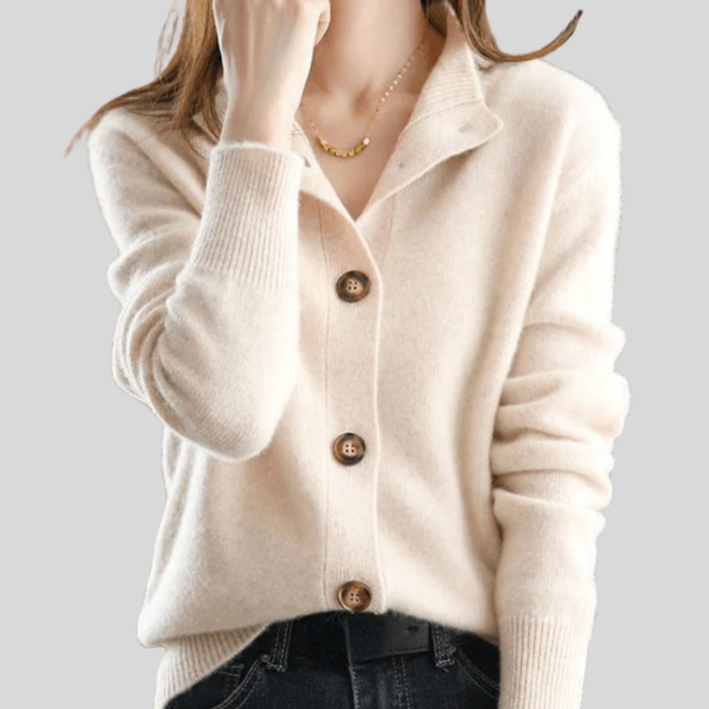 Marion | Retro-Style Cashmere Cardigan