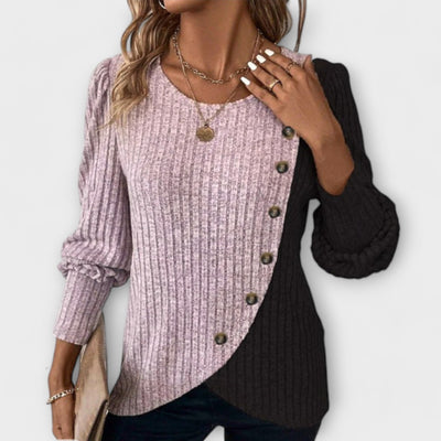 Alora™ - Elegant Knitted Blouse