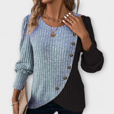 Alora™ - Elegant Knitted Blouse