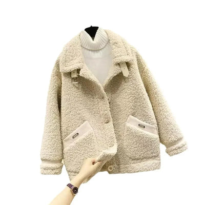 Queenie | Plush Short Lamb Jacket