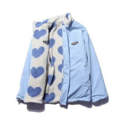 Evaleigh | Reversible Heart-Print Comfort Jacket