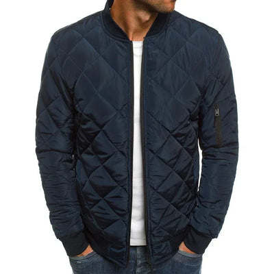 Evan | Cotton Jacket with Diamond Pattern