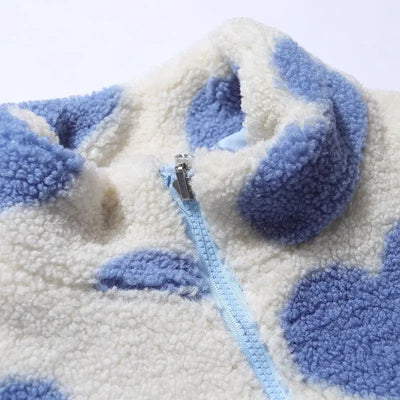 Evaleigh | Reversible Heart-Print Comfort Jacket