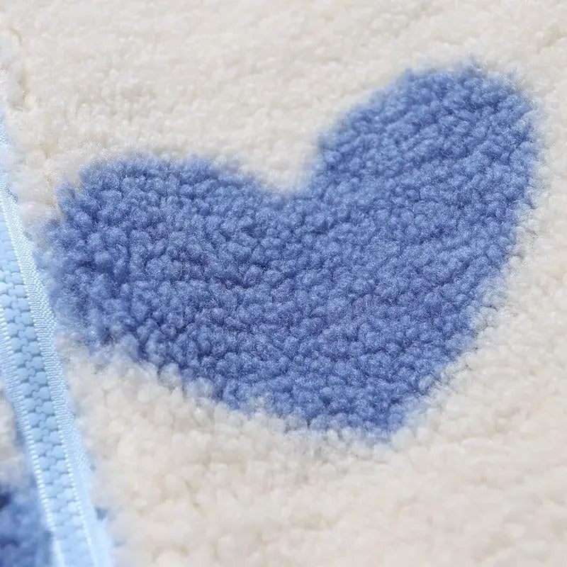 Evaleigh | Reversible Heart-Print Comfort Jacket