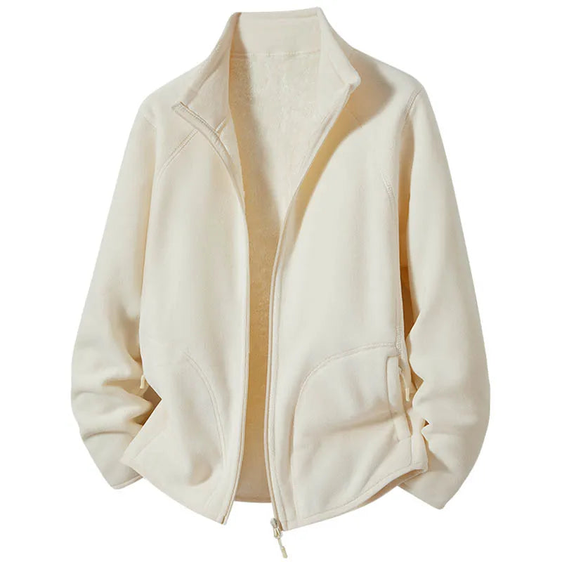 Faustina | Polar Fleece Stand Collar Jacket