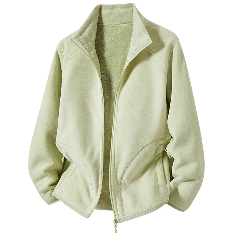 Faustina | Polar Fleece Stand Collar Jacket