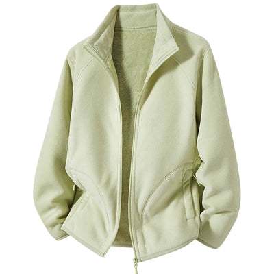 Faustina | Polar Fleece Stand Collar Jacket
