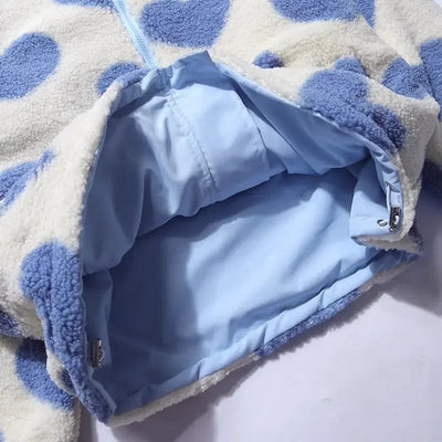 Evaleigh | Reversible Heart-Print Comfort Jacket