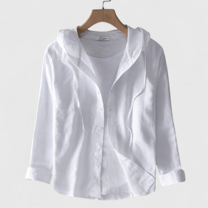 Elise™ - Elegant Hooded Blouse