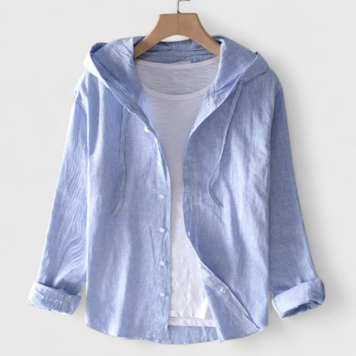 Elise™ - Elegant Hooded Blouse