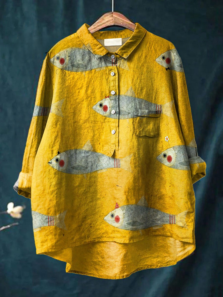 Parthenia | Golden Sea Shirt