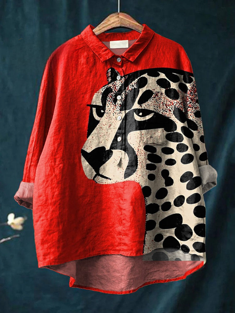 Uta | Bold Cheetah Print Shirt