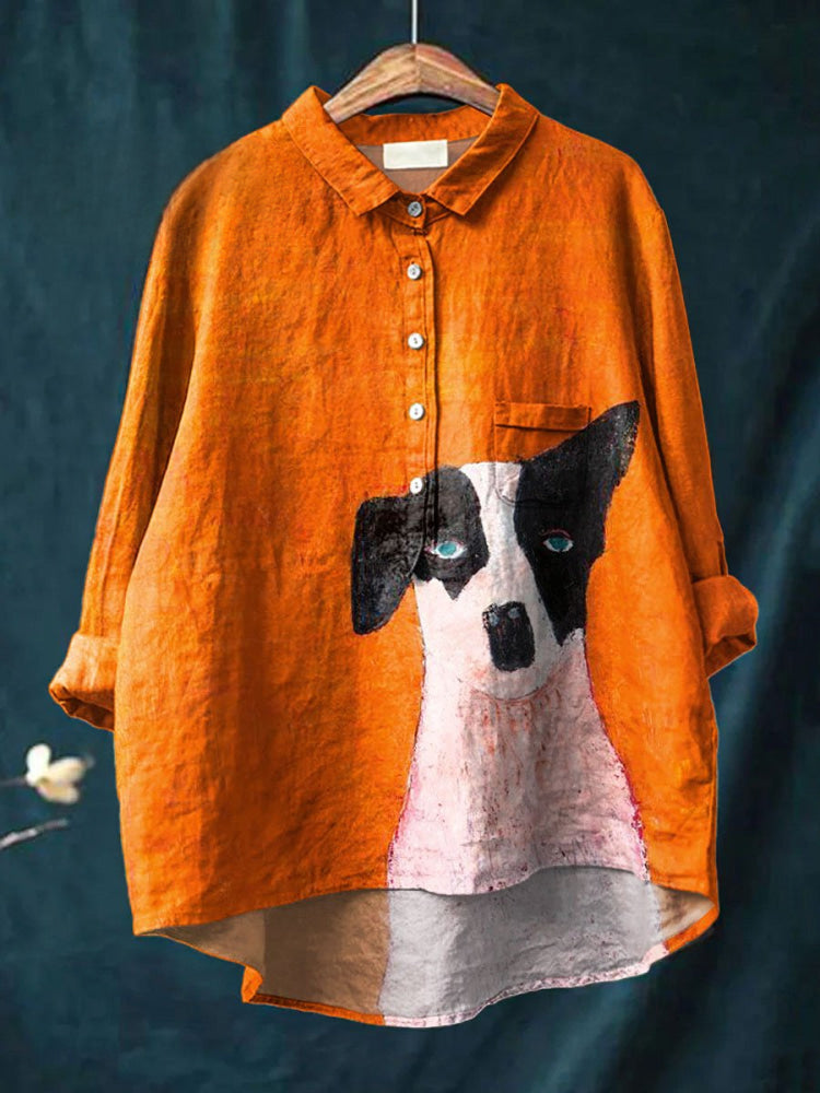Hagar | Artistic Dog Print Shirt