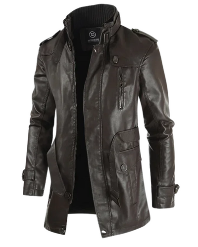 Jack | Long Leather Biker Jacket