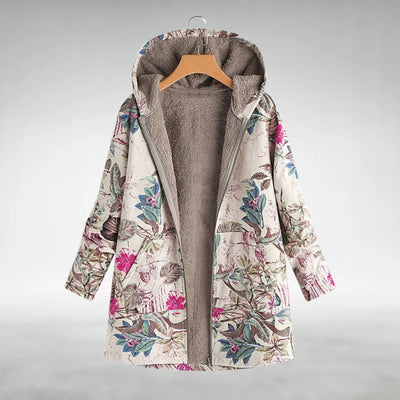 Analie | Stylish Fleece Jacket with Floral Design