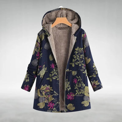 Analie | Stylish Fleece Jacket with Floral Design