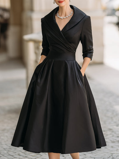 Abygail | Midi Satin Dress