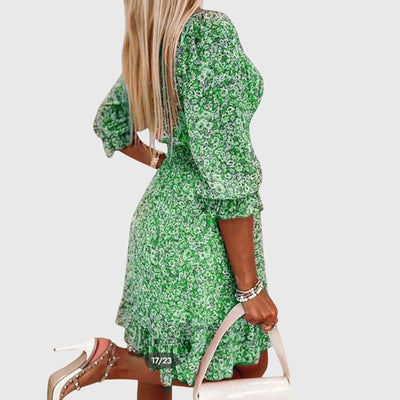 Jana™ - Floral Puff Sleeve Dress