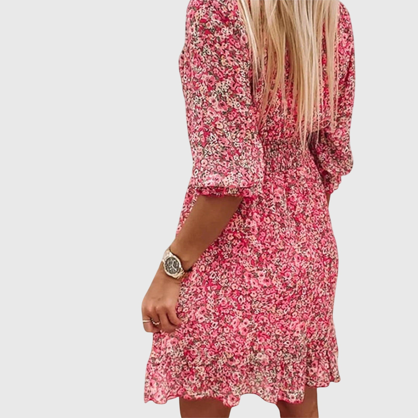 Jana™ - Floral Puff Sleeve Dress
