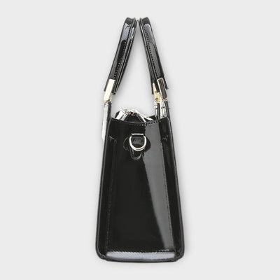 Sonata | Glossy Crocodile Pattern Handbag