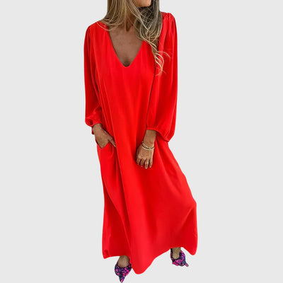 Olivia™ - Long Boho Dress with Pockets