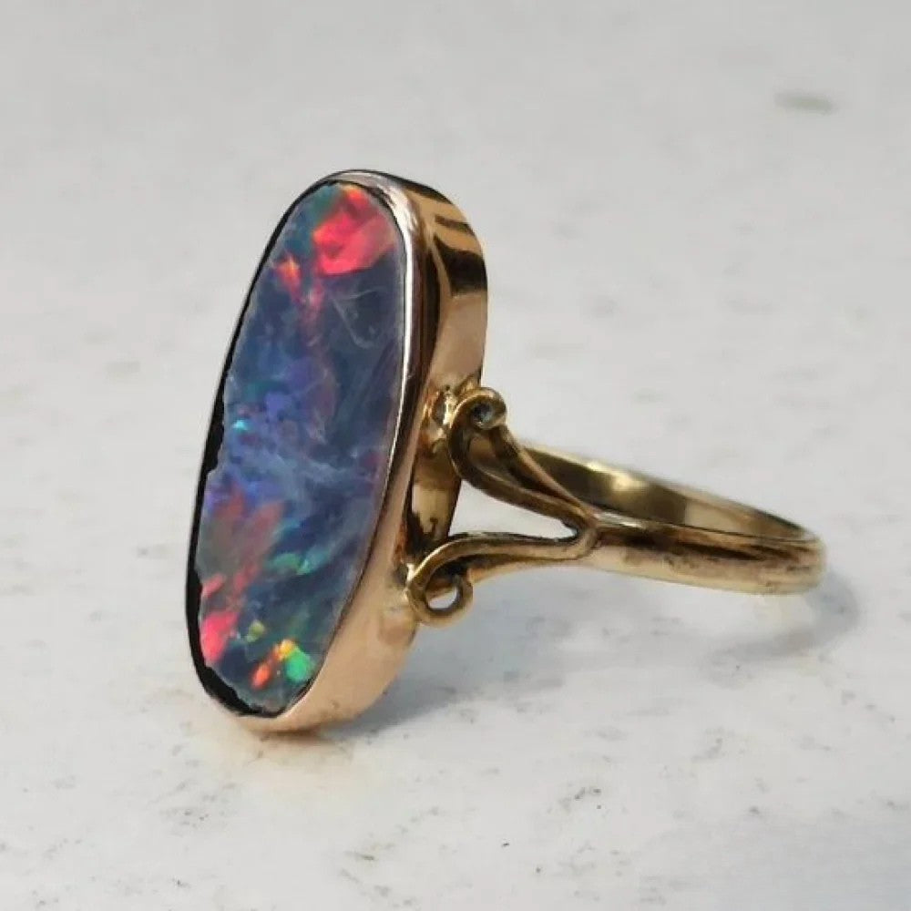 Rhodora | Retro Bunter Opal Ring