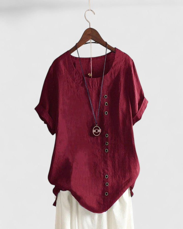 Diana™ - Comfortable Short Sleeve Blouse