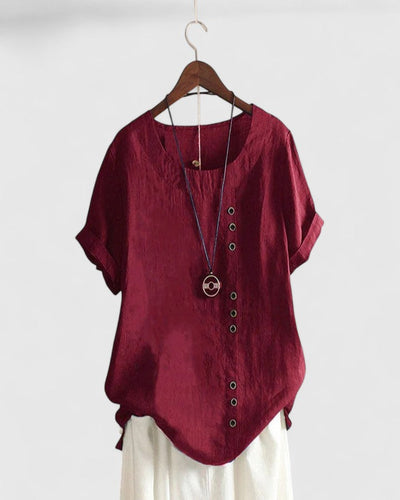 Diana™ - Comfortable Short Sleeve Blouse