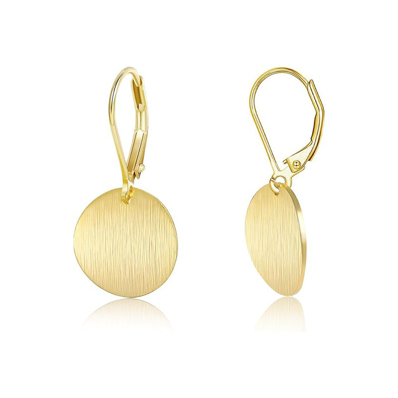 Hanry |  Retro Golden Disc Earrings