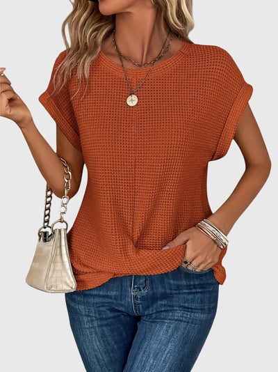 Celine™ - Elegant Blouse with Crew Neck